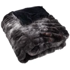Lavish Home 60x80 Jacquard Faux Fur Blanket -Finest Home Decoration GUEST 654d3aaf c6d2 41d0 b495 d99b3b81fde2