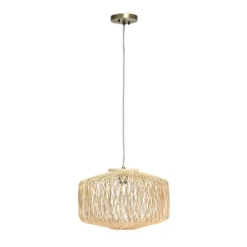 Circular Rattan Pendant Light Beige - Lalia Home -Finest Home Decoration GUEST 65745aa4 96c6 48fd adc2 4432abb552aa