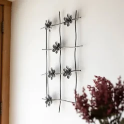 Flower Gray Metal Wall Art - Foreside Home & Garden -Finest Home Decoration GUEST 6637588a 4a66 4044 b479 be2115a333ac