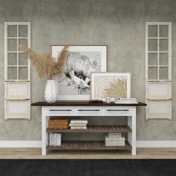 Wood Scroll Door Inspired Panel Wall Decor With Mesh Netting Cream - Olivia & May -Finest Home Decoration GUEST 673cd578 4692 4f1c 8305 b74202b55579