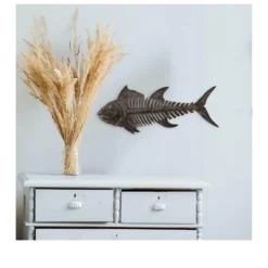 Global Crafts Grey Fish Bones Nautical Haitian Steel Drum Wall Art -Finest Home Decoration GUEST 68314e5f 778b 44c9 8748 ec49c91dd3de