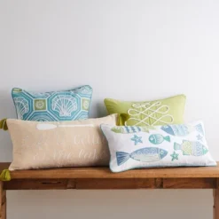 Ocean Springs Embroidered Fish Decorative Pillow - Levtex Home -Finest Home Decoration GUEST 68d6612f 3846 4948 80f8 7d71a84f0573