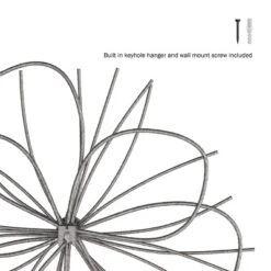 Hastings Home Metallic Wire Layered Flower Hanging Accent Art - Silver/Gold 10 Hastings Home Metallic Wire Layered Flower Hanging Accent Art - Silver/Gold -Finest Home Decoration GUEST 6927f4d1 2d97 4eff a1fe 92d0fde35d35