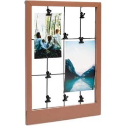 Farmlyn Creek Wall Mounted Brown Picture Frame Wood Photo Frame With Clips (15.7 X 11.4 X 0.59 In) -Finest Home Decoration GUEST 693e1ecc 7af9 4930 ba86 0d0bfa879901