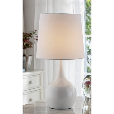 23.5" Modern Metal Table Lamp With Touch Sensor White - Ore International 3 23.5" Modern Metal Table Lamp With Touch Sensor White - Ore International