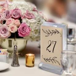 Azar Displays The Imperial Collection: Acrylic Block Frame On Acrylic Base, Vertical 5.5"W X 8.5"H -Finest Home Decoration GUEST 6987973b e01a 420d a490 d40ab60c94f5