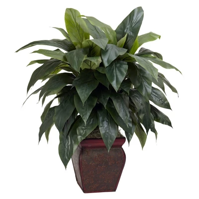 Nearly Natural Cordyline W/Decorative Vase Silk Plant 3 Nearly Natural Cordyline W/Decorative Vase Silk Plant