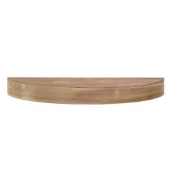 Small Round Wood Floating Decorative Wall Shelf Brown - American Art Decor -Finest Home Decoration GUEST 6a713e67 bc56 48a3 9dce 7b3b49324250