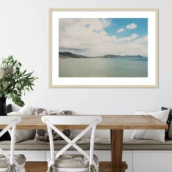 42" X 30" The Beautiful English Channel By Laura Evans Framed Wall Art Print Light Brown - Amanti Art -Finest Home Decoration GUEST 6a834c33 c00d 4d45 a2a3 43b3875308c5
