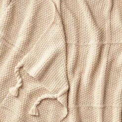 Windowpane Knit Throw Blanket With Tassels - Threshold™ Designed With Studio McGee -Finest Home Decoration GUEST 6b631fa5 b3d1 4b55 a2d5 a739a5ee87f0