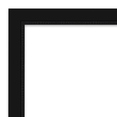 31" X 25" Non-Beveled Avon Black Wall Mirror - Amanti Art 4 31" X 25" Non-Beveled Avon Black Wall Mirror - Amanti Art - Image 2