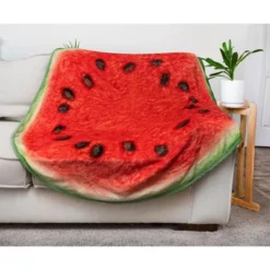 Toynk Watermelon Slice Round Fleece Throw Blanket | 60 Inches -Finest Home Decoration GUEST 6d12a627 a904 4bff 8784 f3846299b2c4