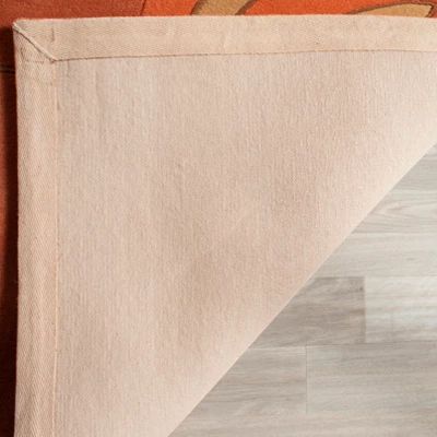 Telford Floral Tufted Rug Orange - Safavieh 5 Telford Floral Tufted Rug Orange - Safavieh - Image 3