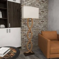 Rustic Jute Floor Lamp Brown - Olivia & May -Finest Home Decoration GUEST 6decb226 f0b9 4ad8 98c8 277770ddd03e