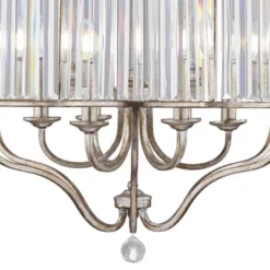Vienna Full Spectrum Stella Antique Soft Silver Chandelier 22" Wide French Crystal Glass 6-Light Fixture For Dining Room House Foyer Kitchen Island -Finest Home Decoration GUEST 6e055462 ad12 43e8 914a 837373e4a465