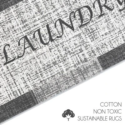 Sussexhome Non Skid Cotton Washable Laundry Room Runner Rug, 20" X 59" 7 Sussexhome Non Skid Cotton Washable Laundry Room Runner Rug, 20" X 59" - Image 5
