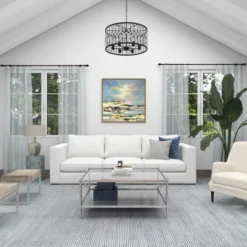 Canvas Geode Landscape Framed Wall Art With Gold Frame Blue - Olivia & May -Finest Home Decoration GUEST 6e8c14f0 2d5e 48cd a8ba 68faddd7a053