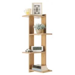 33" X 11.8" Alvar Corner 4 Tier Floating Ledge Column Wall Shelf - Danya B. 28 33" X 11.8" Alvar Corner 4 Tier Floating Ledge Column Wall Shelf - Danya B. -Finest Home Decoration GUEST 6eb050ce fecc 46c1 9482 689da36c13b2