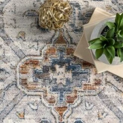 NuLOOM Addison Transitional Faded Medallion Fringe Area Rug -Finest Home Decoration GUEST 7098d4e1 db1a 4485 8928 b5c63d882221