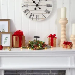 Nearly Natural 16-in Flocked Artificial Christmas Pine Candelabrum With 35 Multicolored Lights And Pine Cones 11 Nearly Natural 16-in Flocked Artificial Christmas Pine Candelabrum With 35 Multicolored Lights And Pine Cones -Finest Home Decoration GUEST 70e7f36f a564 4870 bbbe 4bec06a92580