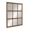 26" X 32" Hogan Windowpane Framed Wall Mirror Natural - Kate And Laurel -Finest Home Decoration GUEST 72ab2c0d d5f0 4517 ae70 afd9f4290ff1