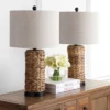 (Set Of 2) 25" Elicia Sea Grass Table Lamps Natural (Includes LED Light Bulb) - JONATHAN Y -Finest Home Decoration GUEST 72c3d28b c0ad 495f 8de6 061541b6dbbc