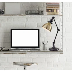 18.5" Alden Desk Lamp Bronze - Adesso -Finest Home Decoration GUEST 72c784a0 9f4b 471d 8f87 d33d68153510