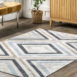 NuLOOM Akari Transitional Diamond Machine Washable Area Rug -Finest Home Decoration GUEST 7516ba82 701e 47aa b49e e3188af98523
