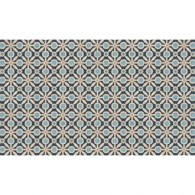 FlorArt Dwight Low Profile Easy Clean Kitchen Mat Blue/Beige - Bungalow Flooring 8 FlorArt Dwight Low Profile Easy Clean Kitchen Mat Blue/Beige - Bungalow Flooring - Image 6
