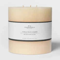 Pillar Vanilla Bean And Amber Candle - Threshold™ 10 Pillar Vanilla Bean And Amber Candle - Threshold™ -Finest Home Decoration GUEST 768825da eabe 4580 a273 79dad14697f6