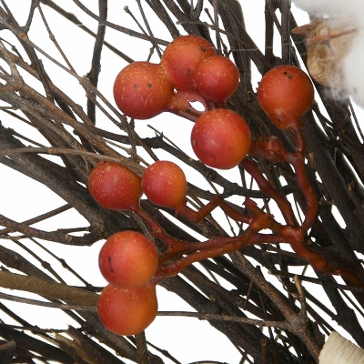 National Tree Company Artificial Autumn Wreath, Decorated With Pinenuts, Gourds, Berry Clusters, Pinecones, Assorted Leaves, Autumn Collection, 22 In 4 National Tree Company Artificial Autumn Wreath, Decorated With Pinenuts, Gourds, Berry Clusters, Pinecones, Assorted Leaves, Autumn Collection, 22 In - Image 2