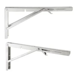 Built Industrial 2 Pack Folding L Wall Shelf Bracket, 14 Inch Collapsible Hardware With Locking Hinge For Garage Shelves, Holds 140lbs -Finest Home Decoration GUEST 76919fea 162a 4ff4 9c02 849c19e2522f