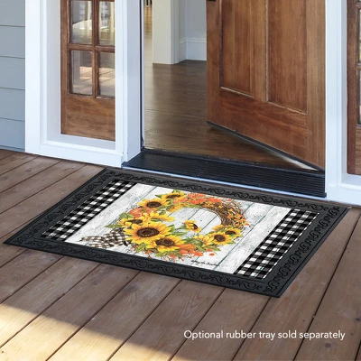 Briarwood Lane Sunflower Fall Wreath Welcome Doormat Autumn Floral Indoor Outdoor 30" X 18" 4 Briarwood Lane Sunflower Fall Wreath Welcome Doormat Autumn Floral Indoor Outdoor 30" X 18" - Image 2