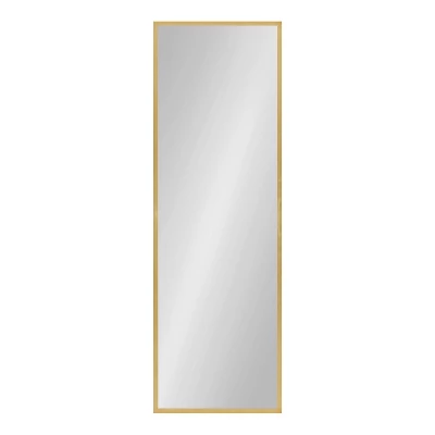 16" X 48" Travis Framed Decorative Wall Mirror Gold - Kate & Laurel All Things Decor 3 16" X 48" Travis Framed Decorative Wall Mirror Gold - Kate & Laurel All Things Decor