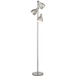 360 Lighting Modern Floor Lamp 3-Light Tree 64" Tall Brushed Steel Adjustable Shades For Living Room Reading Bedroom Office -Finest Home Decoration GUEST 79b2b093 6f8f 44db bcb6 c58929c81bac