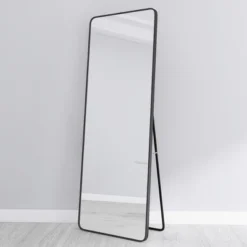 Owen 65" X 22" Oversized Rectangle Round Corner Full Length Floor Mirror For Hanging Or Standing With Aluminum Frame-The Pop Home -Finest Home Decoration GUEST 79b51572 d139 4d20 ab3a c5296e6939bc