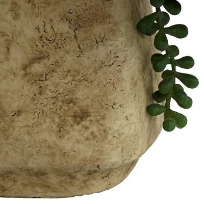 Dahlia Studios Potted Faux Artificial Flowers Realistic Green Cymbidium Orchid In Ceramic Pot Home Decoration Office 21 1/2" High 4 Dahlia Studios Potted Faux Artificial Flowers Realistic Green Cymbidium Orchid In Ceramic Pot Home Decoration Office 21 1/2" High - Image 2