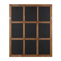 26" X 32" Hogan Windowpane Framed Wall Mirror Natural - Kate And Laurel -Finest Home Decoration GUEST 7b02bd97 bb0d 494c 8133 c5f1e0d5d4fe