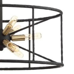 Possini Euro Design La Vista Black Chandelier 20 1/4" Wide Modern Sputnik 9-Light Fixture For Dining Room House Foyer Kitchen Island Entryway Bedroom -Finest Home Decoration GUEST 7b2fb301 319c 45e8 a06b 564f21a095c6