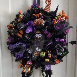 Northlight 24" Black Colorado Spruce Artificial Halloween Wreath, 24-Inch, Unlit -Finest Home Decoration GUEST 7be92a52 25a7 4e86 852a 88ea92f4c9ab