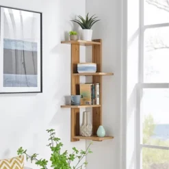 33" X 11.8" Alvar Corner 4 Tier Floating Ledge Column Wall Shelf - Danya B. 23 33" X 11.8" Alvar Corner 4 Tier Floating Ledge Column Wall Shelf - Danya B. -Finest Home Decoration GUEST 7c7db220 ebb0 41f3 bcbd af83a459a423
