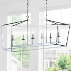 49" LED Metal Pagoda Linear Lantern Pendant - Jonathan Y -Finest Home Decoration GUEST 7d6da801 899e 420e bb4a 0051e77fd70f