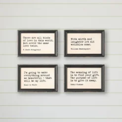 9" X 6" (Set Of 4) Quotes Wood Framed Decorative Wall Art - Storied Home -Finest Home Decoration GUEST 7e6c1c58 5de0 482e a263 cf195267dc51