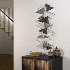 Geometric Gala Metal Wall Art Silver - StyleCraft -Finest Home Decoration GUEST 7f074bd1 b3ec 4d78 a973 cf636cf47d95