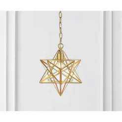 12" Stella Moravian Star Metal/Clear Glass LED Pendant - Jonathan Y 13 12" Stella Moravian Star Metal/Clear Glass LED Pendant - Jonathan Y -Finest Home Decoration GUEST 7f245a2a 7035 445c bb45 f704a5e09957