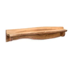 Alpine Live Edge Wood Mantel Shelf Natural Brown - Alaterre Furniture -Finest Home Decoration GUEST 803b035e 3dcd 4b14 b8fc 8cda929fe1ea