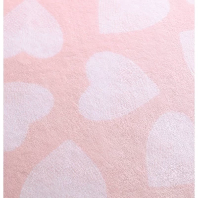 50"x70" Dotted Heart Plush Reversible Throw Blanket Pink - Betseyville 5 50"x70" Dotted Heart Plush Reversible Throw Blanket Pink - Betseyville - Image 3