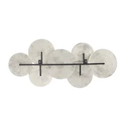 Aluminum Plate Carved Designs Wall Decor Silver - Olivia & May -Finest Home Decoration GUEST 8056bbd8 93a7 4ab0 973b 461ffde4d046