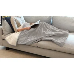 Velvet Sherpa Throw Blanket With Foot Pocket - St. James Home -Finest Home Decoration GUEST 8060995d 7313 4456 8f02 7ec2e6f5766c