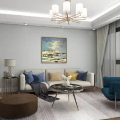 Canvas Geode Landscape Framed Wall Art With Gold Frame Blue - Olivia & May -Finest Home Decoration GUEST 81d2c7e4 61e6 405a 9cd3 49102b8bf0d6